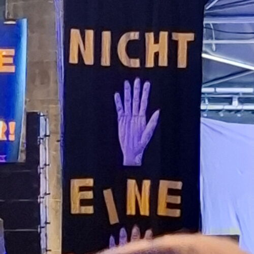 Plakat "Nicht eine"
